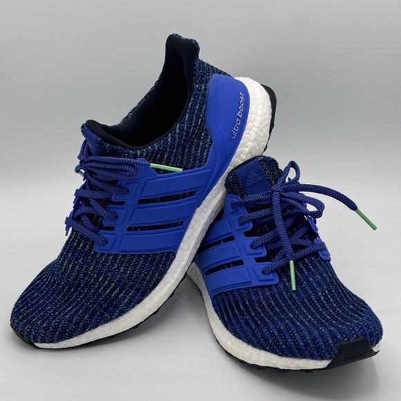 Size 10.5 - Adidas UltraBoost 4.0 Hi Res Blue CM8112 - Gently Worn - Picture 1 of 5
